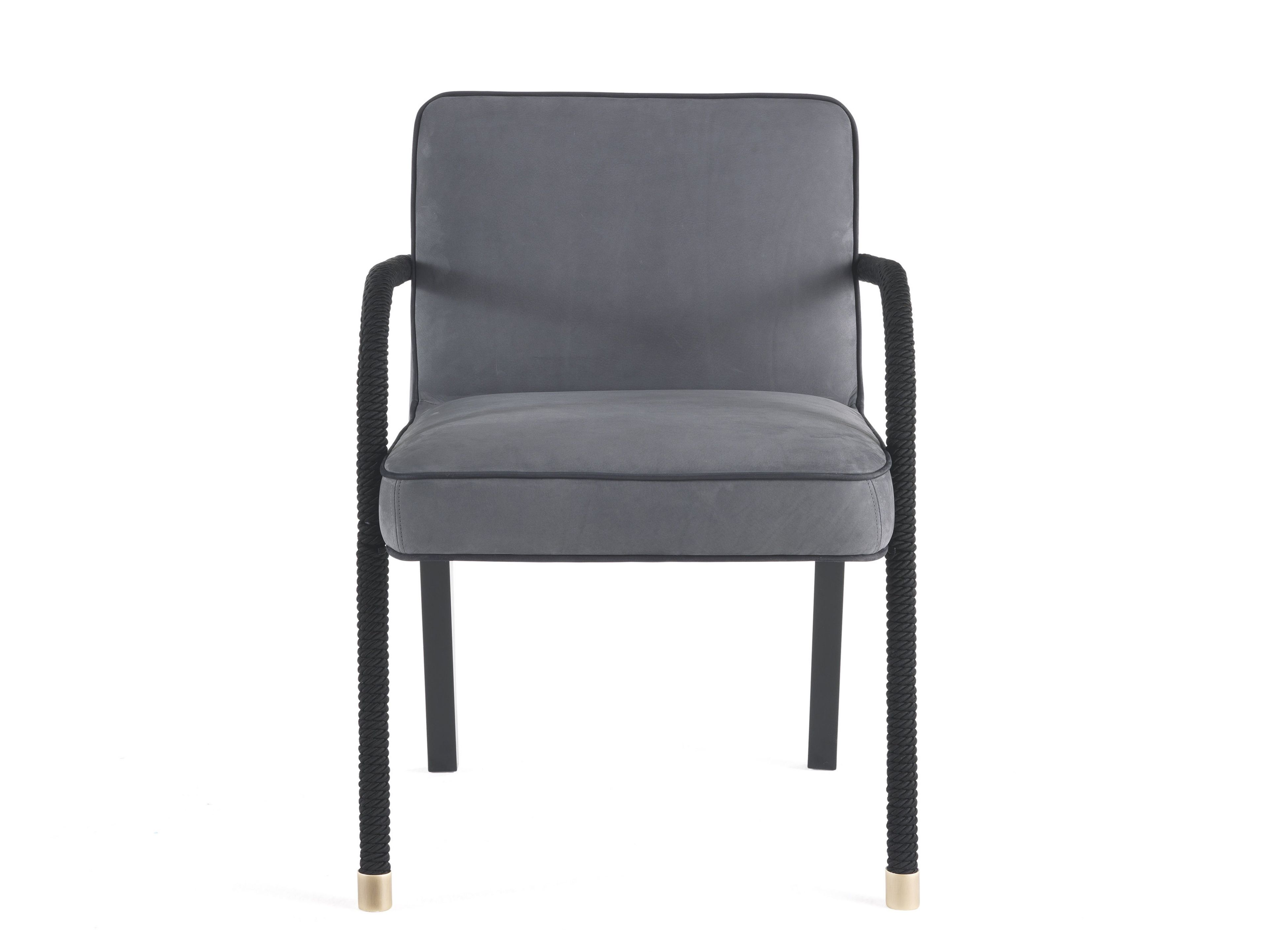 Кожаный мягкий стул с подлокотниками Gianfranco Ferré Home Loop ARCH-00138862