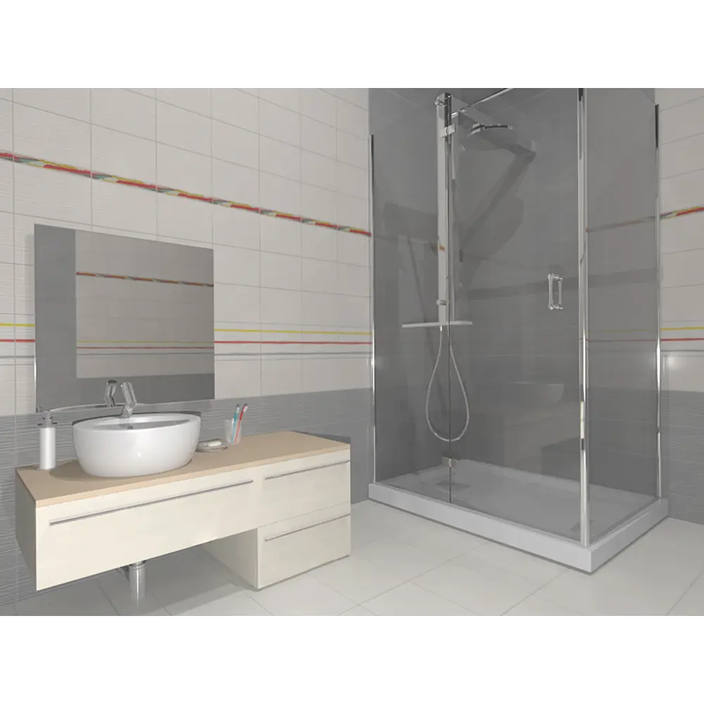 Плитка настенная Courage 40x20 см 1.2 м² цвет белый CULTO STLM-2156079 - Вид №5