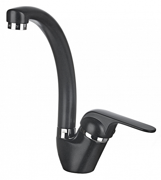 2024, ЧЁРНЫЙ, СМЕСИТЕЛЬ КУХОННЫЙ