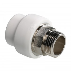 VTp.707.0.09011 Фитинг полипропиленовый под ключ с переходом на наружную резьбу Valtec 90 мм х 3"