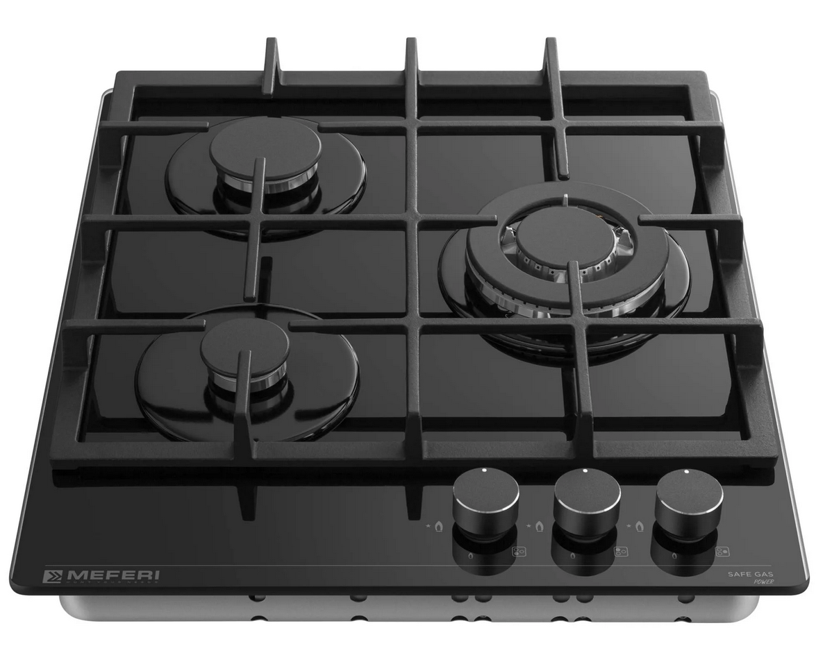 9168780 Газовая варочная поверхность Meferi MGH453BK GLASS POWER STDN-0070017 - Вид №1