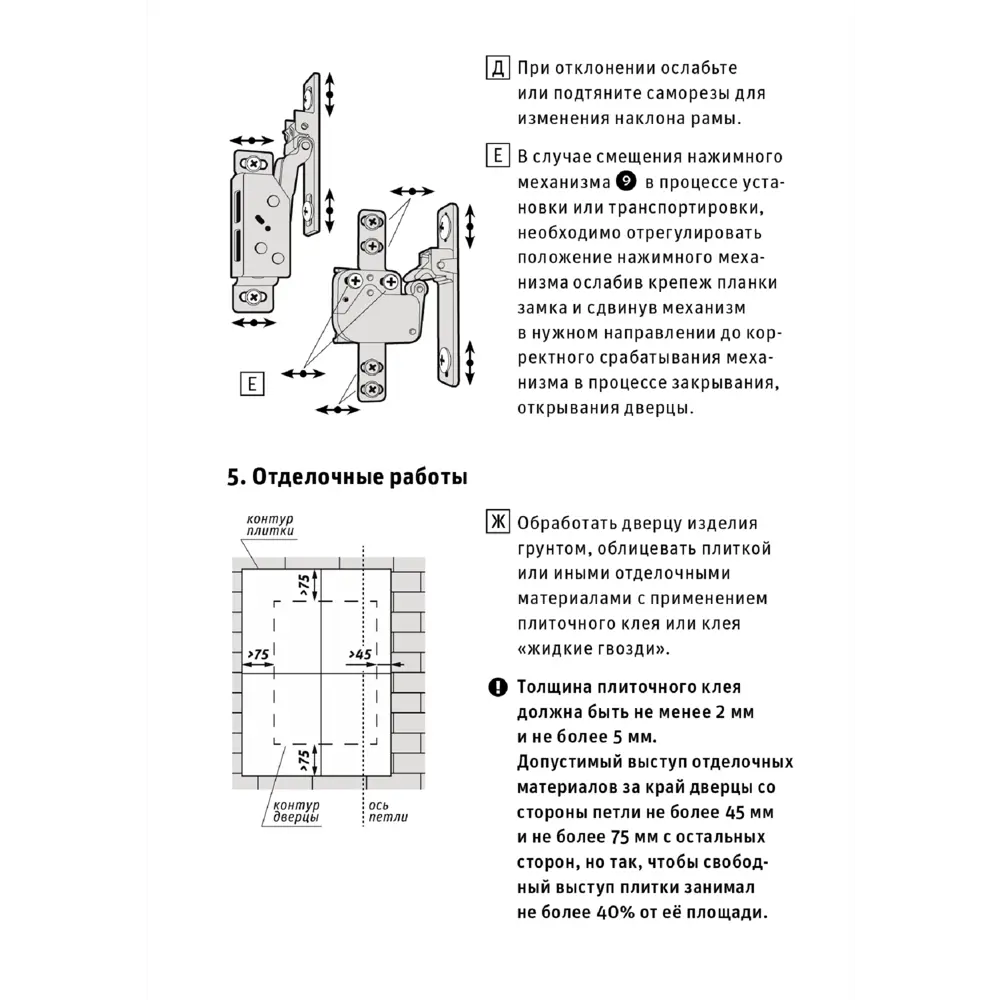 Люк ревизионный скрытый нажимной ЛсИС РРЗ металл 30x30 см STLM-2112258 - Вид №8