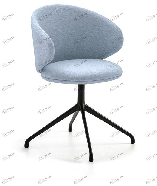 arrmet Вращающееся кресло из ткани с 4 спицами Belle sun-id-1426044