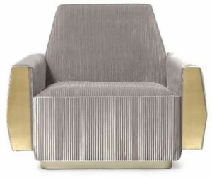 Essential Home Кресло из ткани с подлокотниками Doris