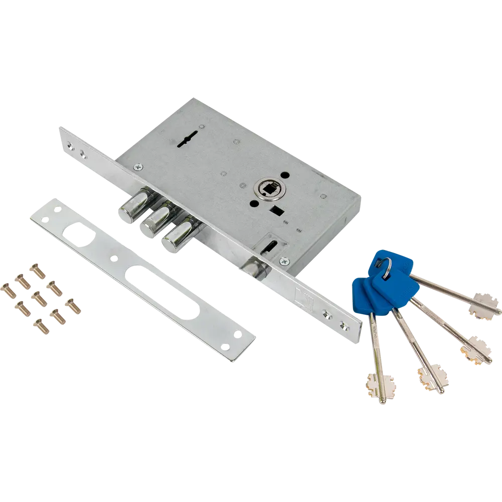 Замок врезной сувальдный Apecs Premier T-52/S8-CR, цвет хром STLM-2132818 - Вид №5