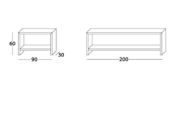 Отдельно стоящий деревянный книжный шкаф Marac Lierna ARCH-00033468 - Вид №2