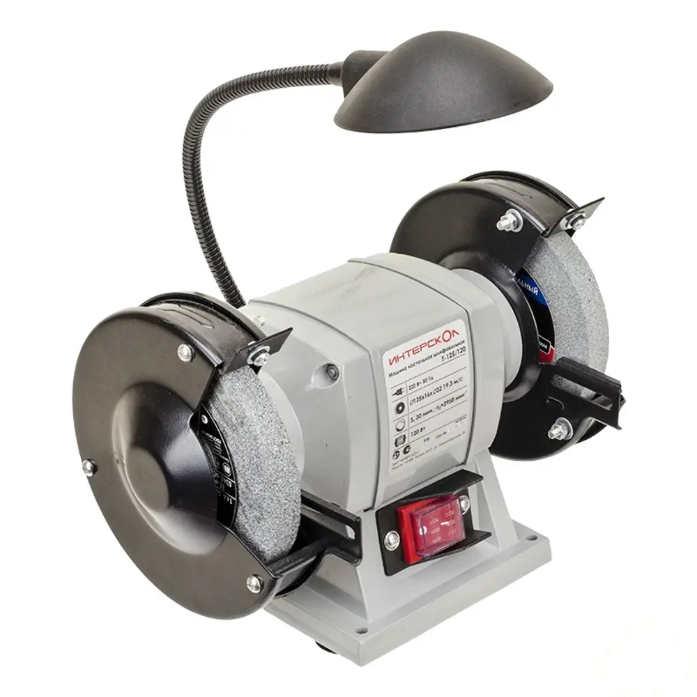Точило Интерскол Т-125/120, 120 Вт, с диаметром диска 125 мм STLM-2161260