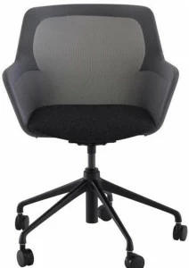 Ligne Roset Поворотное офисное кресло из ткани с 5 спицами на колесиках Piccione 10261483-10261484