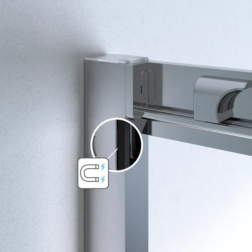 Комплект стекол для раздвижной душевой двери Sensea Easy 110 см прозрачное стекло цвет профиля на выбор STLM-2005147 - Вид №17