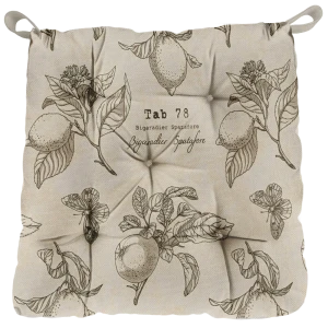 Сидушка с липучками Лимоны 40x35x6 см