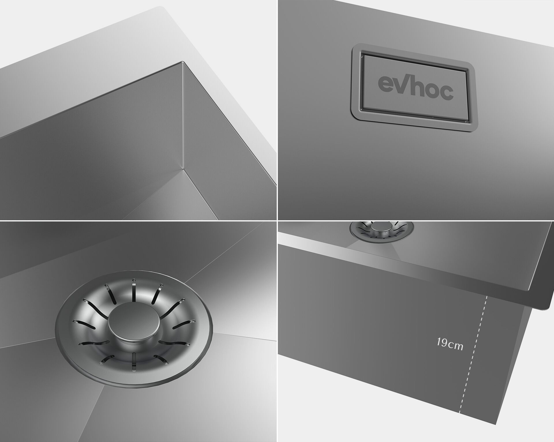 Раковина из нержавеющей стали Evhoc Etherna ARCH-00113674 - Вид №2