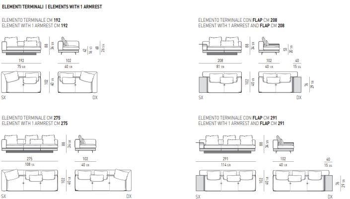 Minotti Секционный кожаный диван Connery sun-id-1360756 - Вид №18