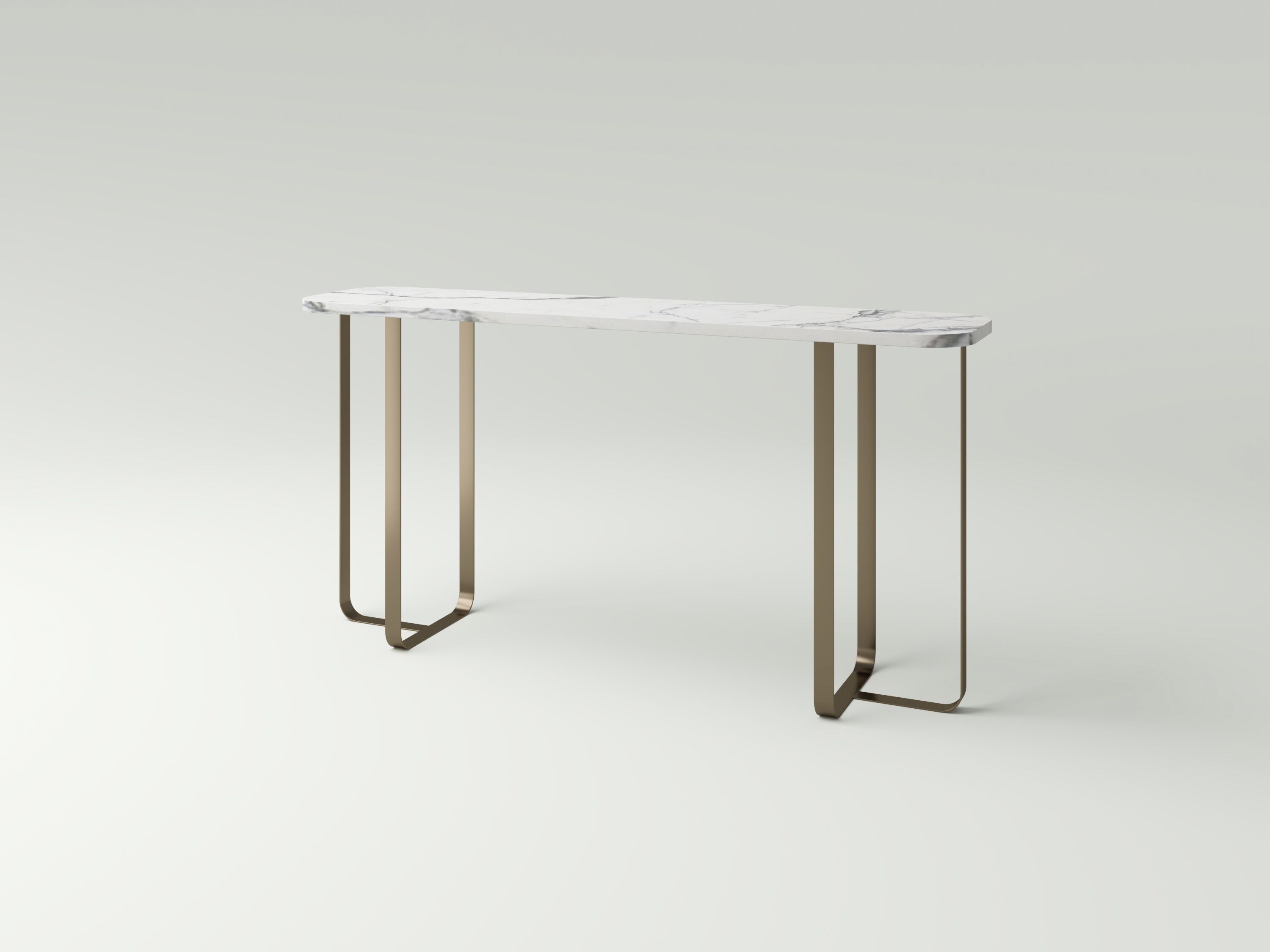 Металлическая консоль с деревянной или каменной столешницей NITZAN HOME TIK TIK ARCH-00141585 - Вид №1