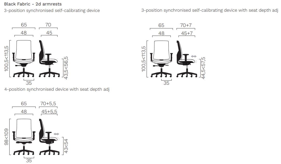 Ткань операционный офисный стул с подлокотниками FREZZA Kiku ARCH-00146085 - Вид №9
