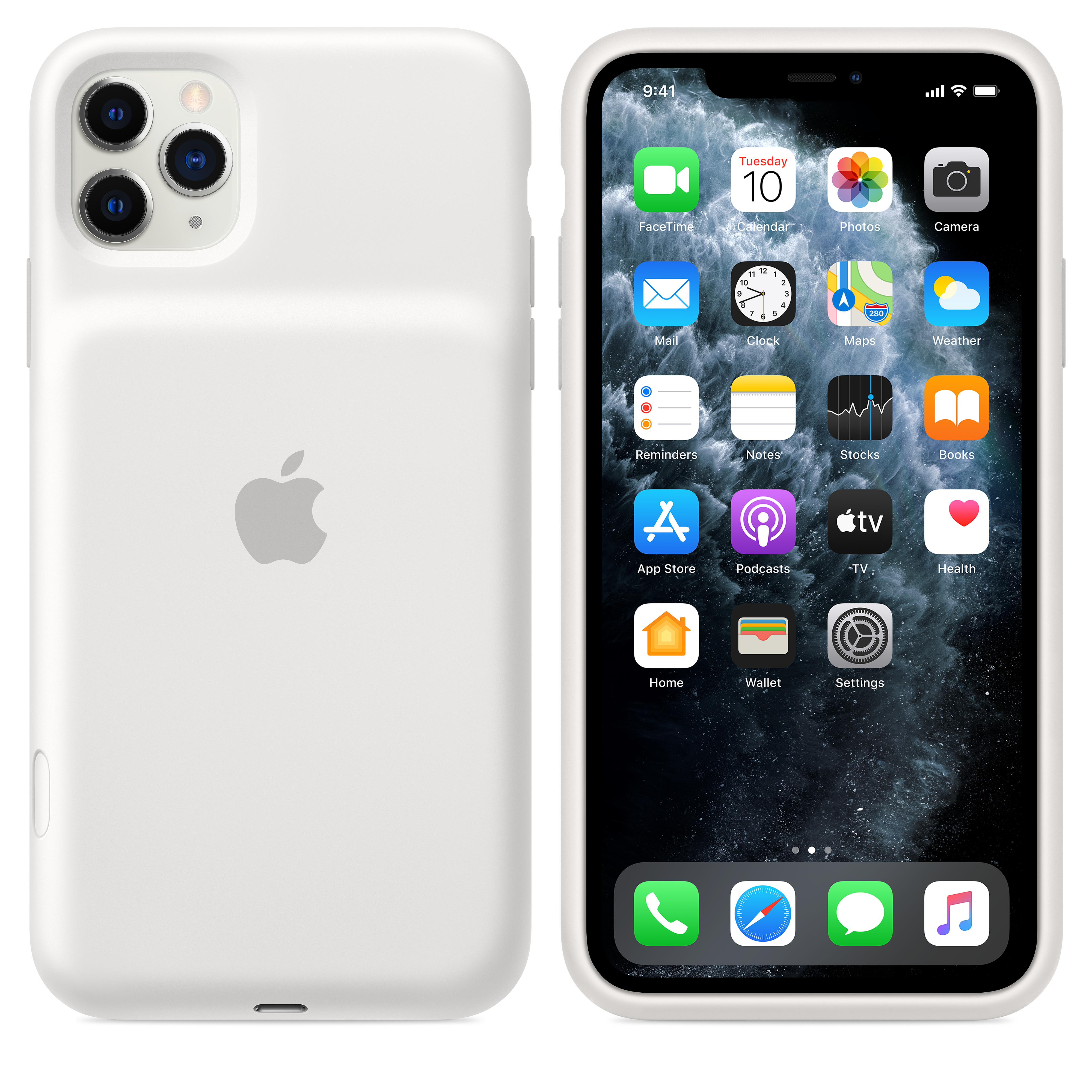 MWVQ2ZM/A Iphone 11 pro max smart battery case with wireless charging - white Apple Santreyd  - Вид №6