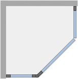 Душевое ограждение Ambassador Diamond 12011112L (1000x1000x2000), 1 место - Вид №8