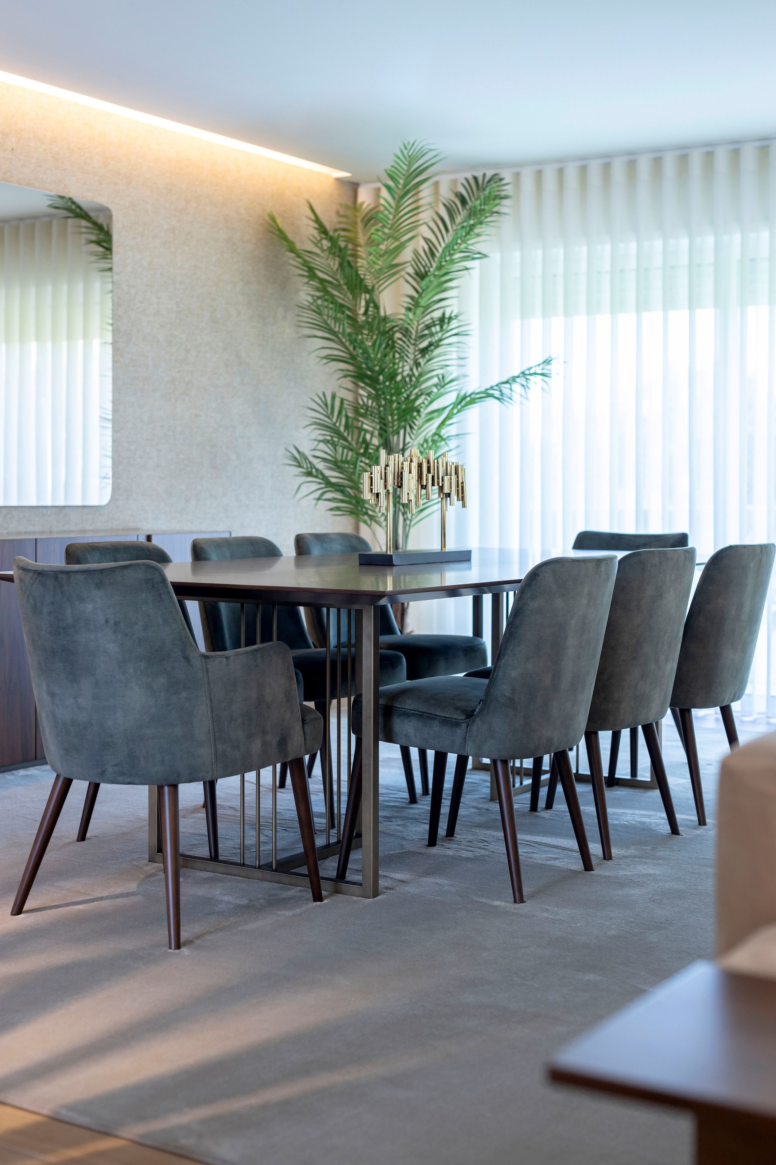 Прямоугольный обеденный стол из шпона Stylish Club Slender ARCH-00010853 - Вид №5