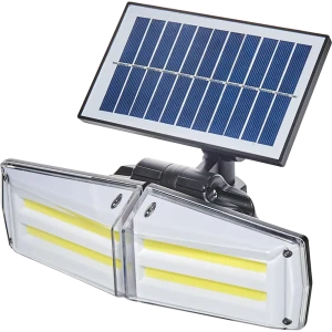 Прожектор светодиодный аккумуляторный уличный Duwi Solar 6500К IP65 с датчиком движения и освещённости, холодный белый свет