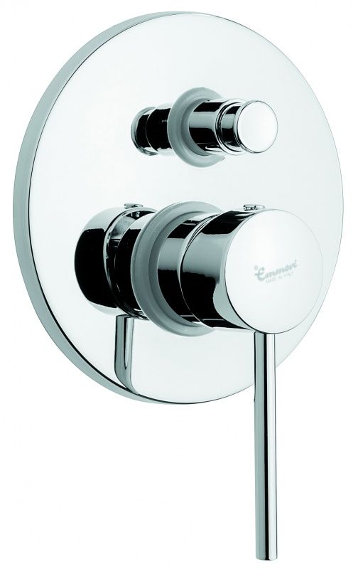45019CR Emmevi Piper, встраиваемый смеситель для душа на 2 выхода, с дивертером, цвет хром