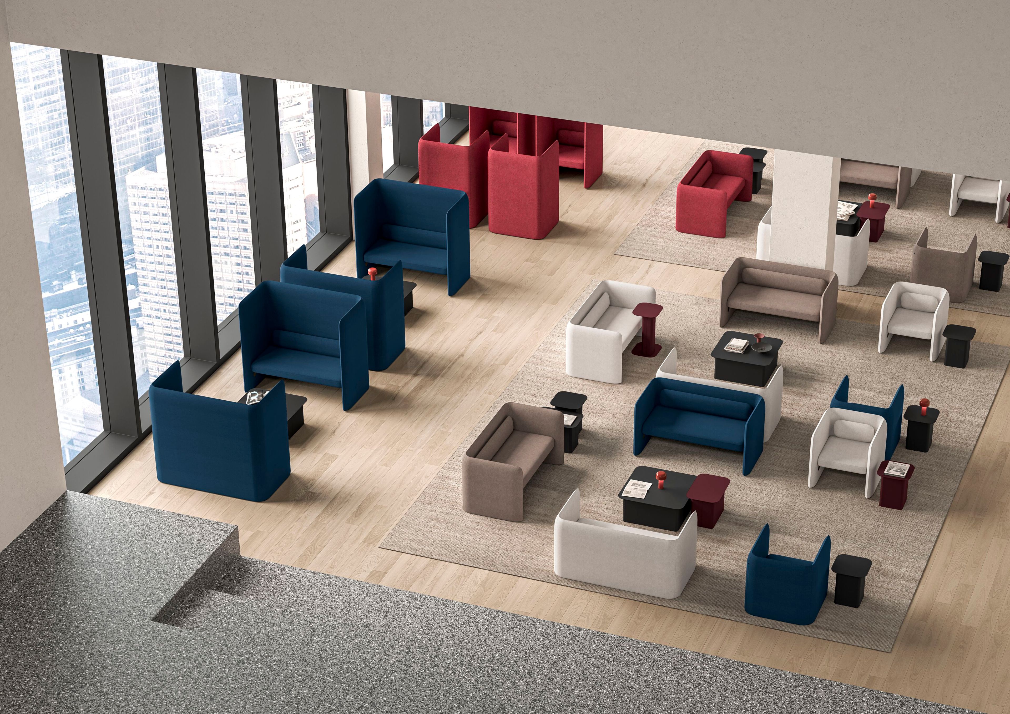 Тканевое кресло с высокой спинкой IBEBI Kumo ARCH-00057606 - Вид №1