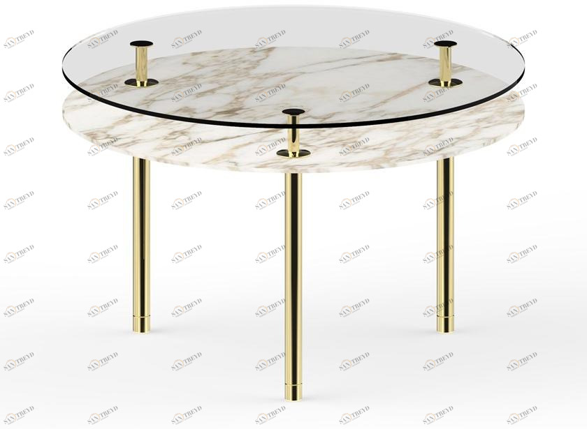 GHIDINI1961 Круглый мраморный стол Legs sun-id-1451365