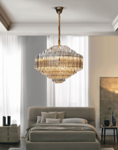 Стеклянный подвесной светильник