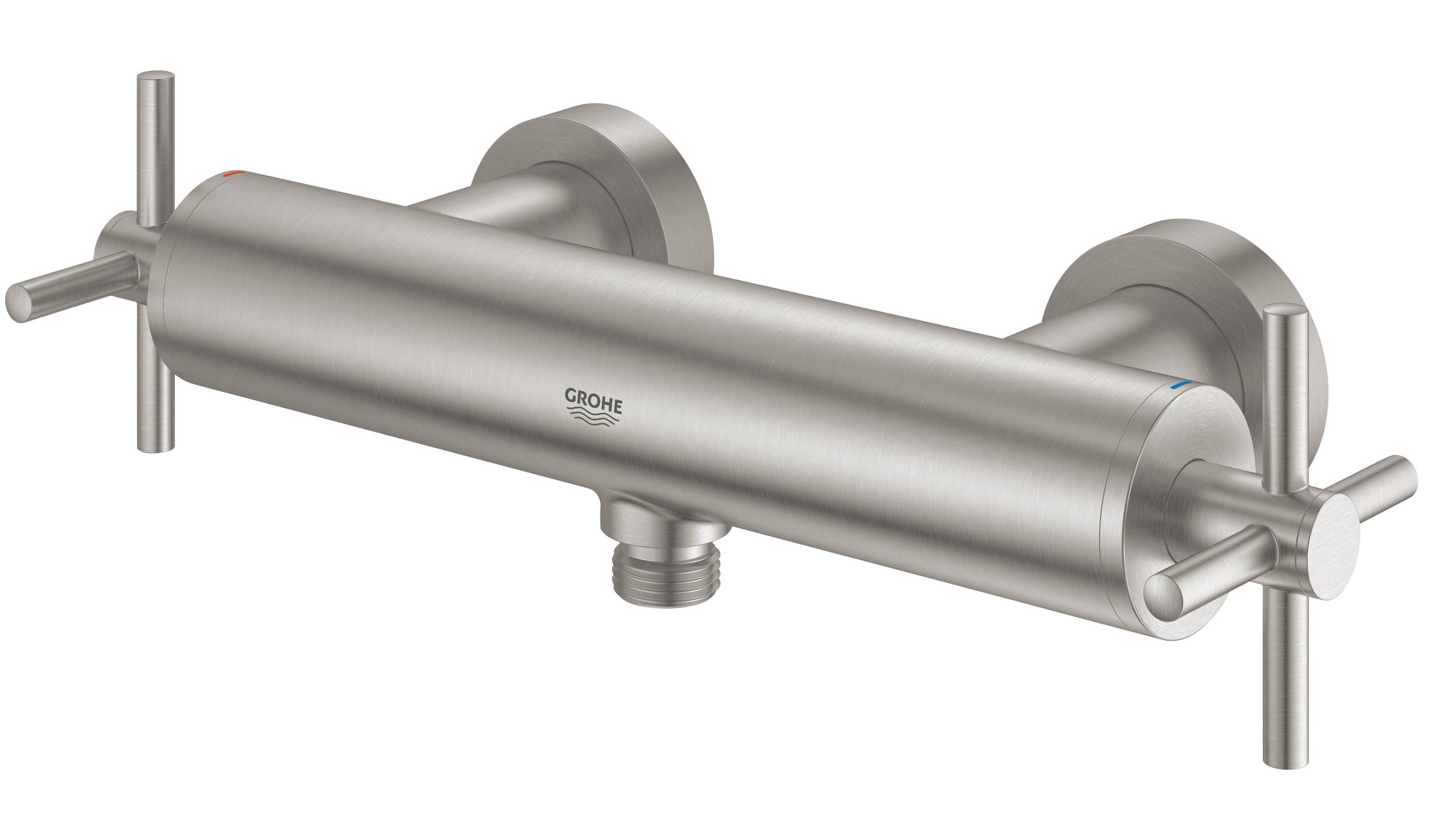 Смеситель для душа GROHE Atrio New, настенный монтаж, суперсталь (26003DC3) - Вид №1