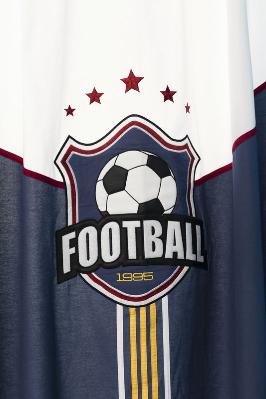 Штора детская синяя 145х260 см Goal, 1 полотно CILEK  00-3832645 Синий Santreyd  - Вид №2