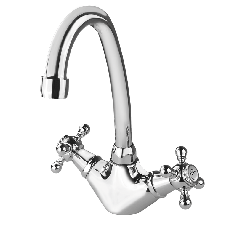 213190 PREMIUM Сисн носик 1866 моно-блок Умывальник Хром GRB MIXERS 