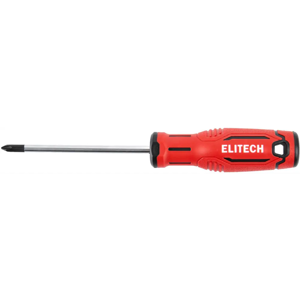 Отвертка крестовая Elitech PH1x100 мм с магнитным наконечником 89407123 STLM-1578625 - Вид №1