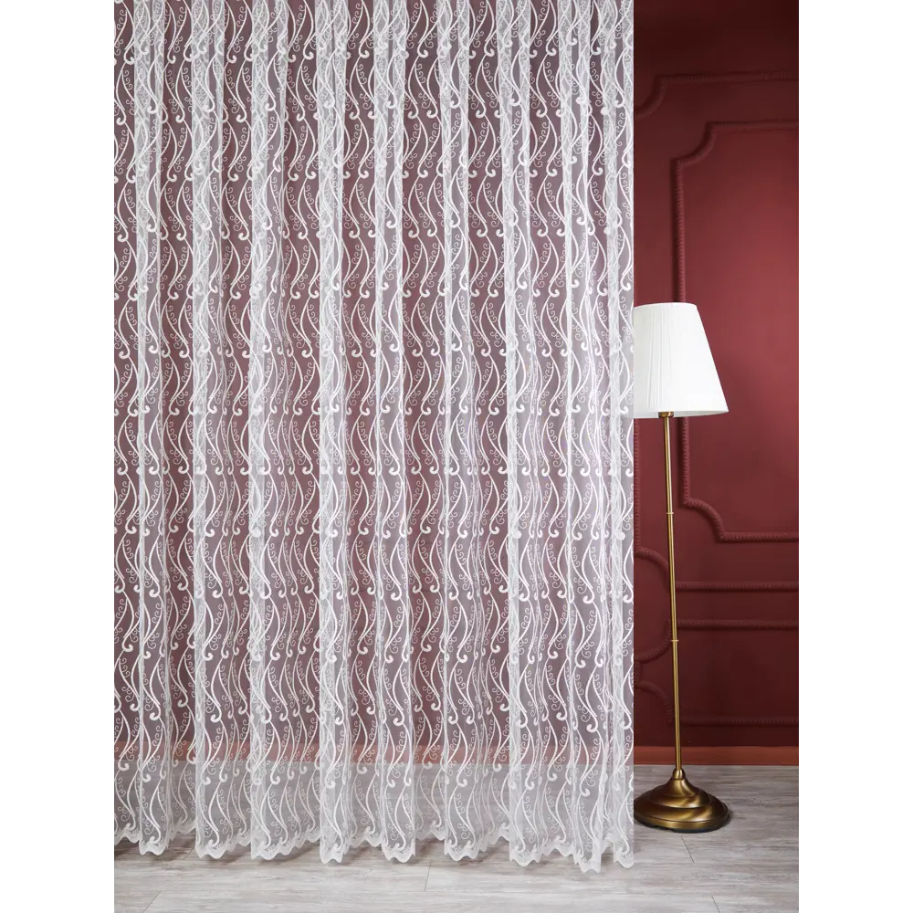 Тюль 1 м/п Классика сетка 280 см цвет кремовый ELIT HOME STLM-2019495