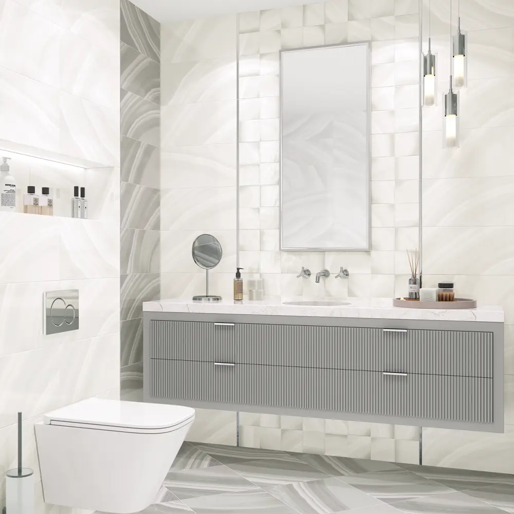 Плитка Miracle Light 24.9x50 см 1.49 м², цвет белый Santreyd STLM-2141057 - Вид №4