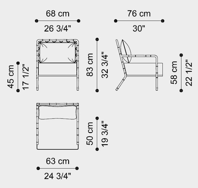 Латунное садовое кресло с подлокотниками ETRO Home Interiors Фивы ARCH-00039839 - Вид №4