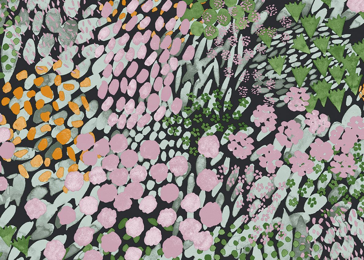 Цветочные узоры нетканые обои Jannelli&Volpi MARIMEKKO VOL. 7 ARCH-00112341 - Вид №4