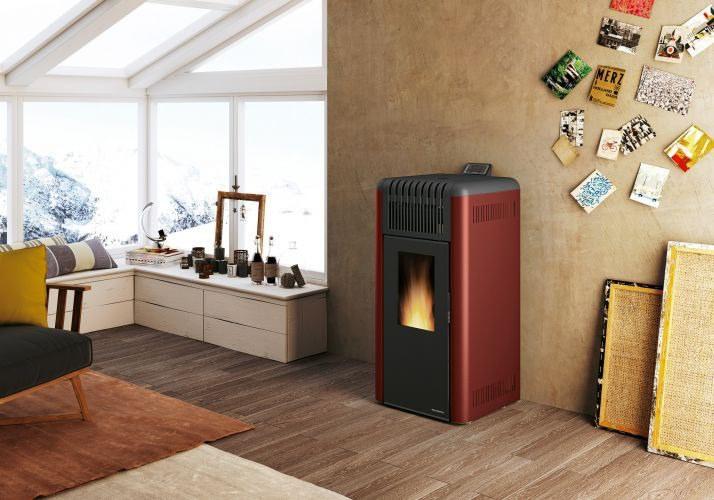 PALAZZETTI Пеллетная печь из стали и стекла класса а + sun-id-1407021 - Вид №1