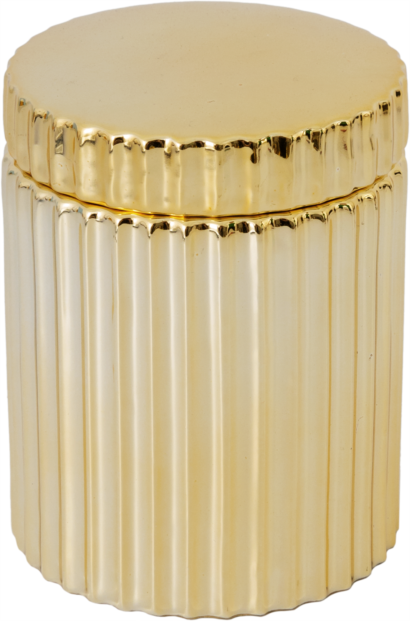 89716813 Контейнер для ватных дисков цвет золотой LINEA D ORO STLM-0079865 VIDAGE