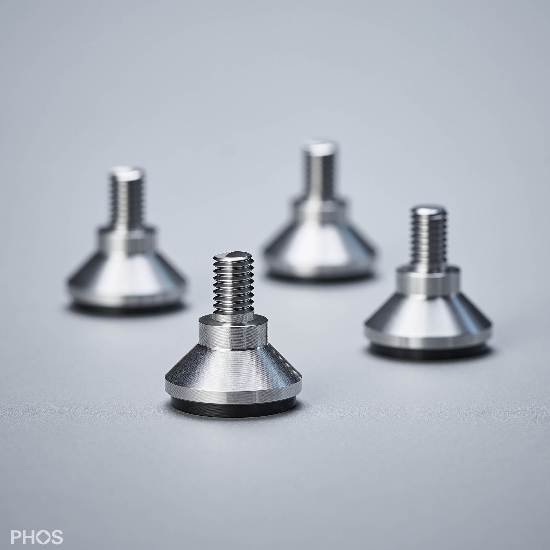 MF20-10Set4 Набор из 4 конических мебельных ножек ø20 мм со шпилькой с резьбой М6 PHOS 