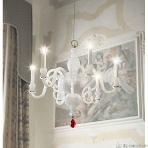 Italamp 286/6 nickel/white хрустальная люстра