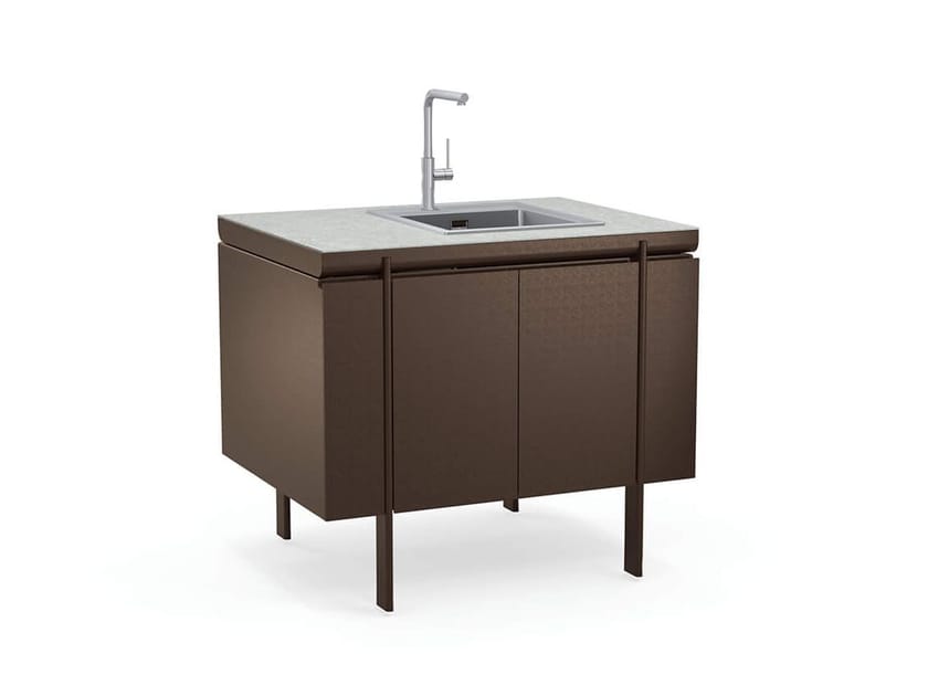 Закрытый кухонный модуль с раковиной и смесителем emu Emily ARCH-00019704