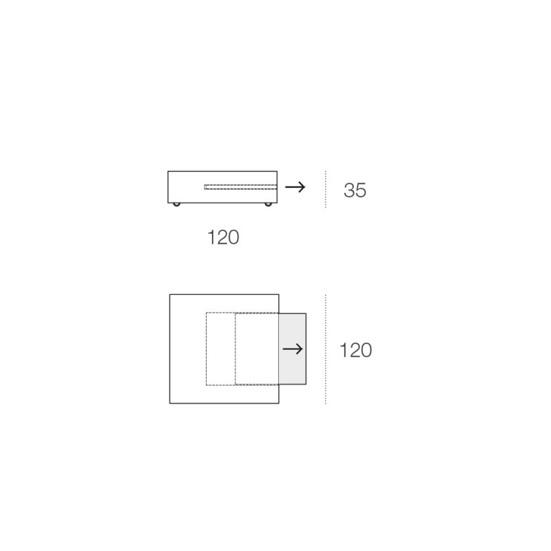 DO12/35BX1200 Двойной журнальный столик Adriani e Rossi Золотой черный  - Вид №8
