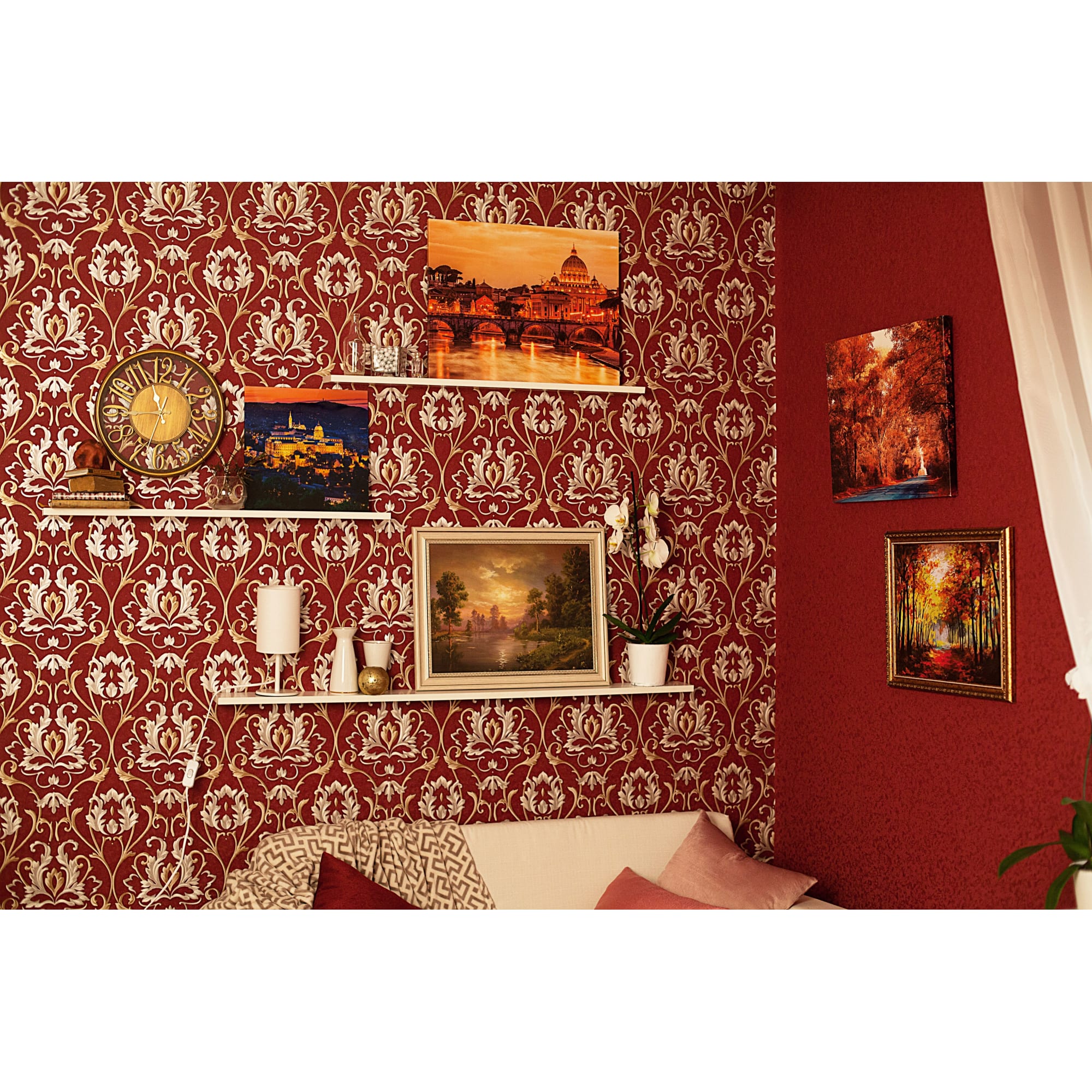 18868983 Часы настенные цвет бронзовый диаметр 31 см Santreyd  - Вид №3