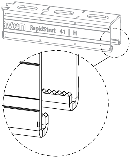 6505245 BIS RapidStrut® Профили монтажные подвешивание и поддержка walraven  - Вид №2
