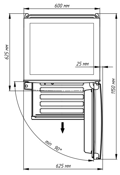 9071544 Холодильник с морозильником   Бирюса I940NF серебристый STDN-0131164 - Вид №6