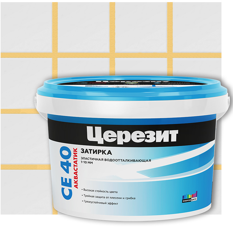 13836544 Затирка цементная CE 40 2 кг цвет сахара STLM-0003842 CERESIT