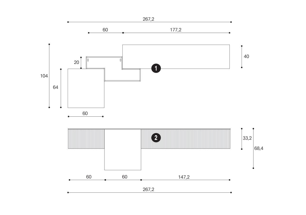 Оборудованная стена Giessegi день за днем ARCH-00099002 - Вид №2