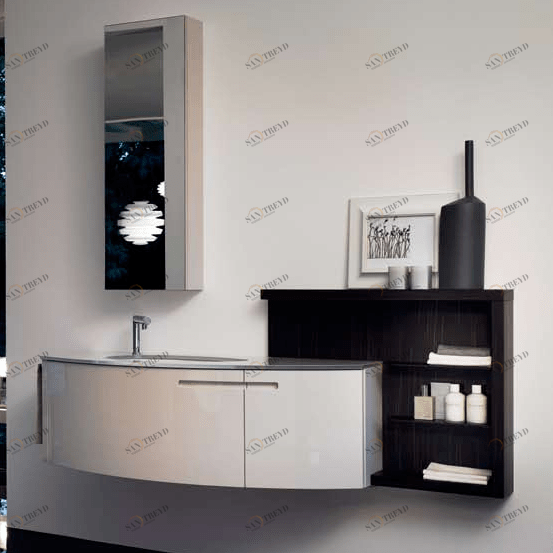 Комбинация ванной комнаты SY12 в отделке X38 Pergamena /EBANO MILLDUE SYMI SYMI12