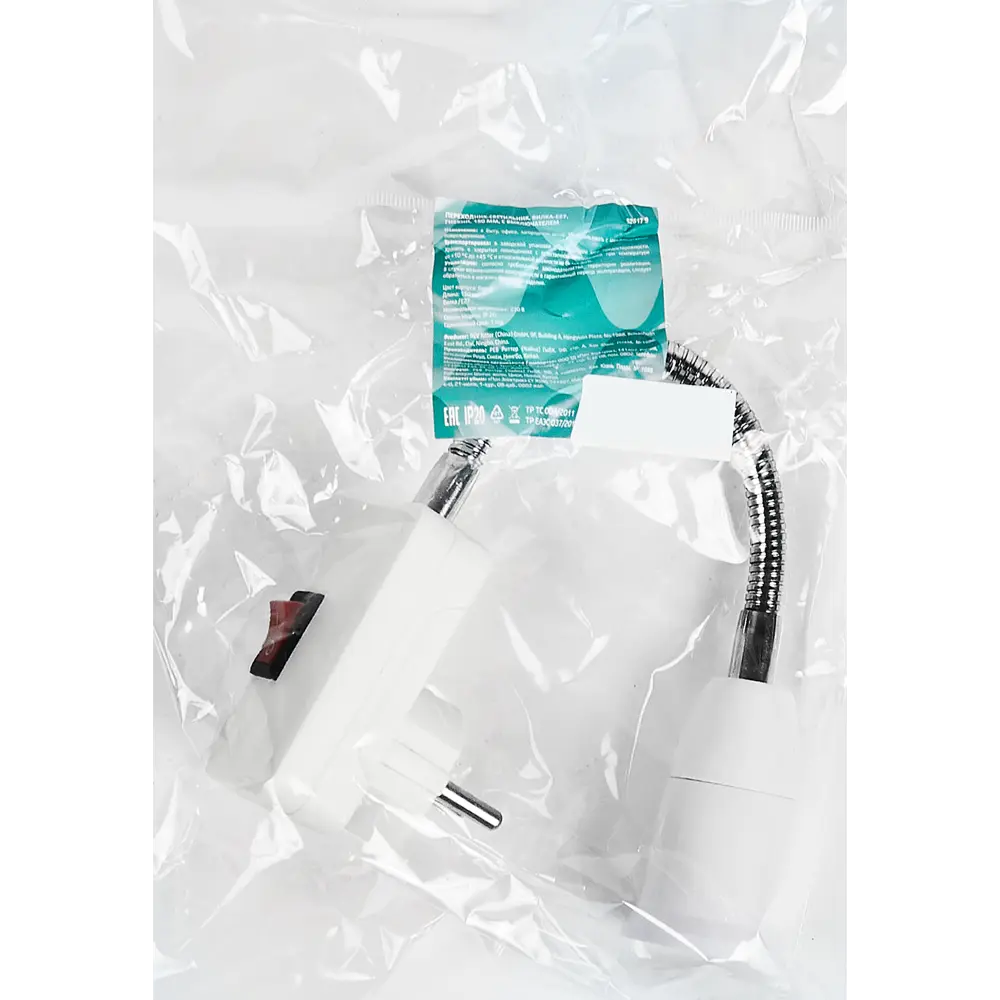 Santreyd — переходник-вилка с выключателем для подключения лампы в розетку 87657885 STLM-1107484 - Вид №7