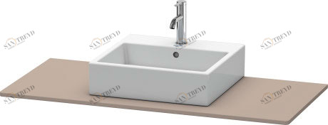 XS060F04343 Консоль XSquare #XS060F 1200 x 550 мм Базальт матовый, декор Duravit