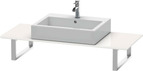 XL013C01818 X-Large Консоль для накладных раковин и встраиваемых умывальников Белый матовый, декор Duravit - Вид №2