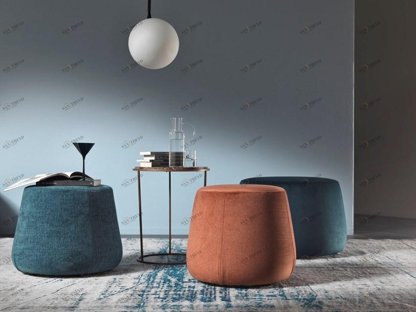 MEMEDESIGN Круглый пуф из ткани sun-id-1416158